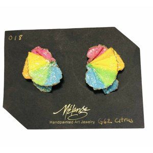 Vintage 1990’s Art Jewelry- Paper, Hand‎ Made/Paint